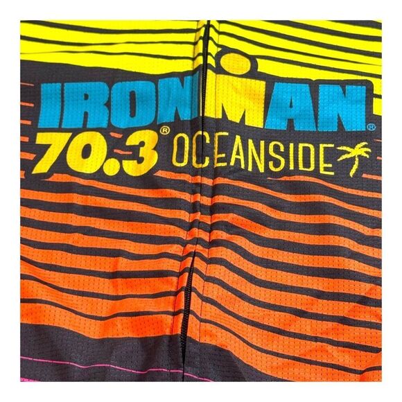 Ironman 70.3 Oceanside Zoot Cycling Jersey S Black Rainbow Triathalon READ - Picture 2 of 6